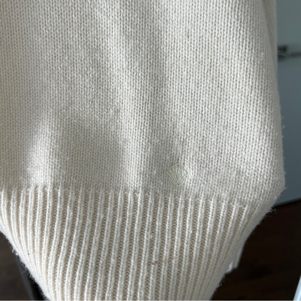 Loulou Studio "Bruzzi" Cream Cashmere & Wool Sweater - Size Medium - Picture 12 of 16